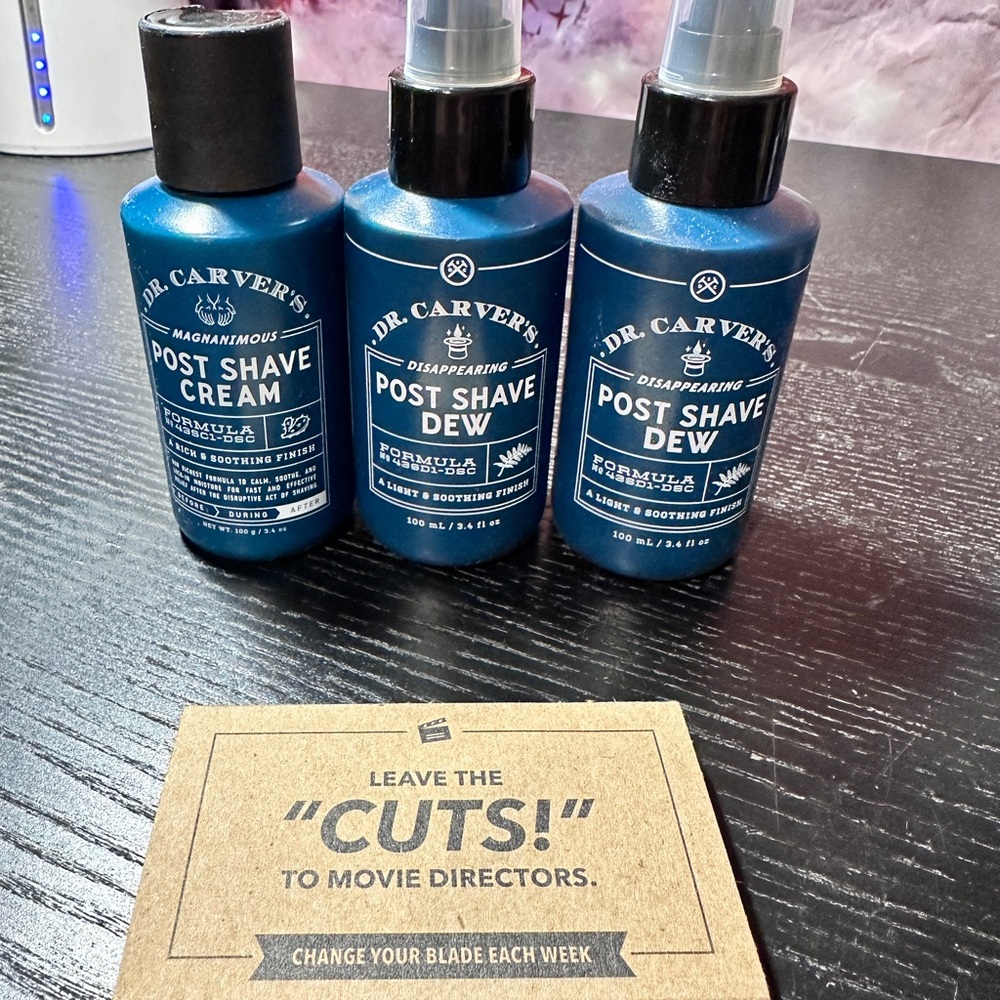 Men’s Shaving Dollar Shave Club Doctor Carvers shave dew, shave cream,Blades